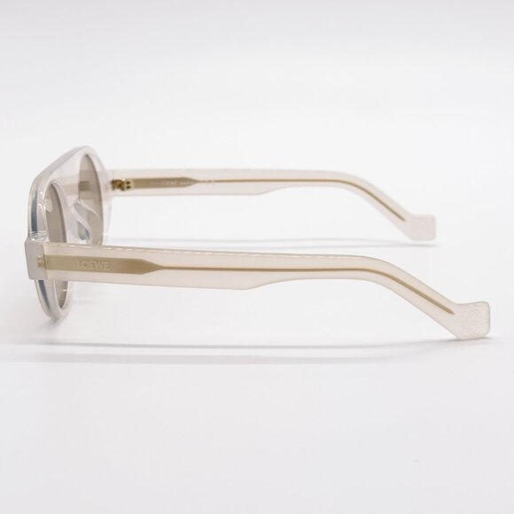NEW LOEWE LW40020I 21E WHITE BROWN ROUND SUNGLASSES LOEWE - Picture 7 of 11